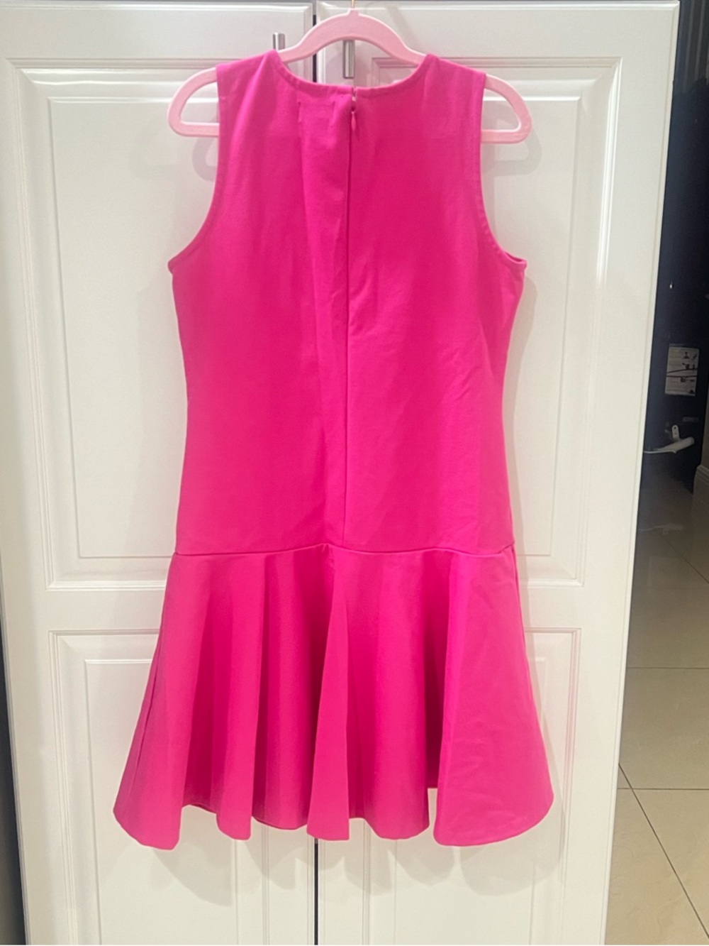 Polo Ralph Lauren Ponte Fit-and-Flare Sleeveless Dress Girls Size L 12/14 Pink - Picture 4 of 5